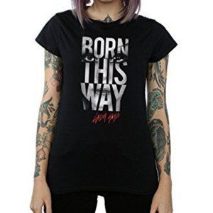 Lady Gaga Femme Born This Way Text Tshirt Unisex Tshirt